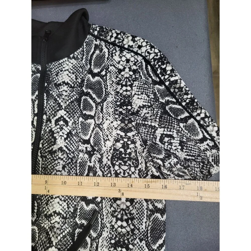 NOBO No Boundaries Juniors Black White Snake Print Dress SZ M (7-9) - Picture 7 of 11